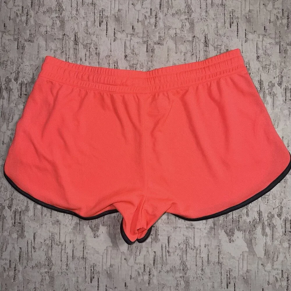 Under Armour Women’s Running Shorts Large Semi-Fitted Heatgear Orange